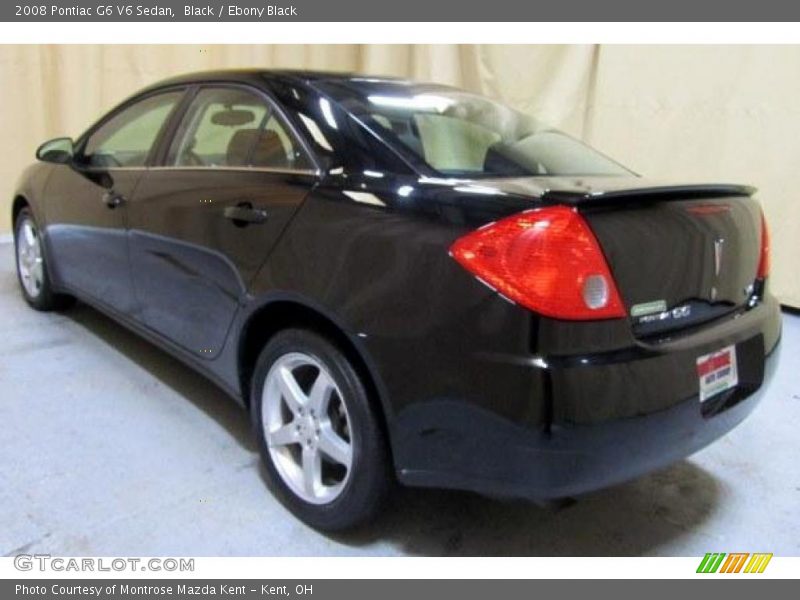 Black / Ebony Black 2008 Pontiac G6 V6 Sedan