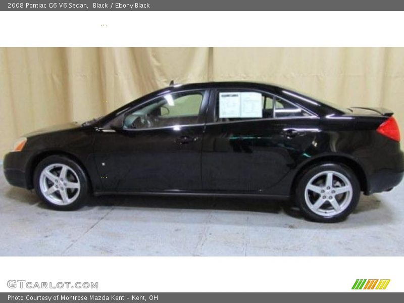Black / Ebony Black 2008 Pontiac G6 V6 Sedan