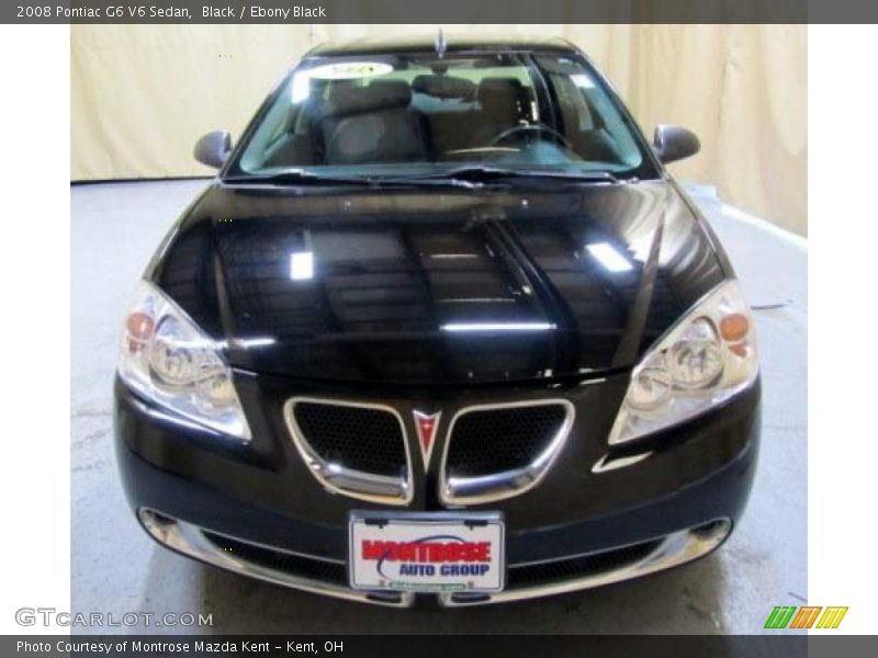 Black / Ebony Black 2008 Pontiac G6 V6 Sedan