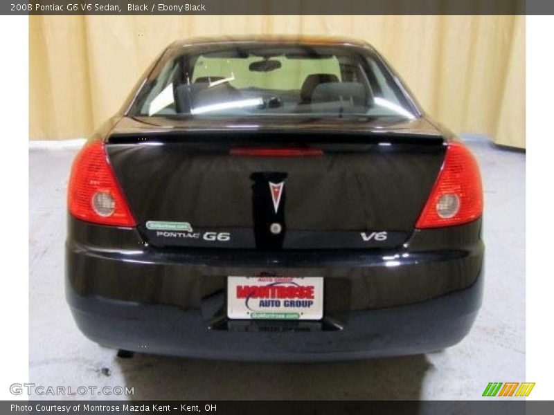 Black / Ebony Black 2008 Pontiac G6 V6 Sedan