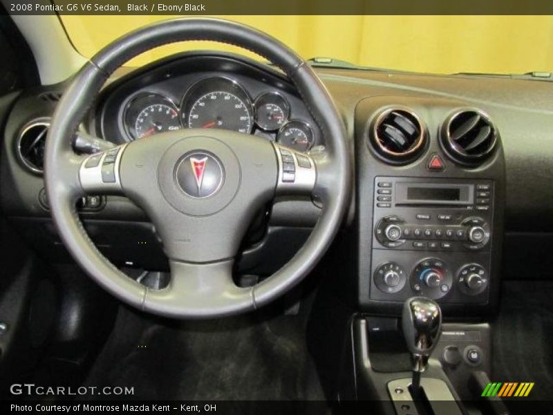 Black / Ebony Black 2008 Pontiac G6 V6 Sedan