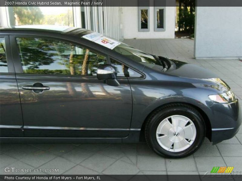 Magnetic Pearl / Ivory 2007 Honda Civic Hybrid Sedan