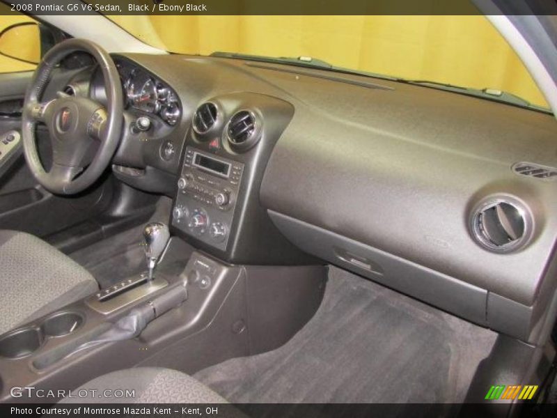 Black / Ebony Black 2008 Pontiac G6 V6 Sedan