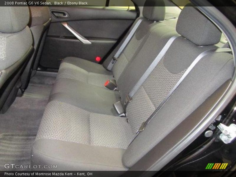 Black / Ebony Black 2008 Pontiac G6 V6 Sedan
