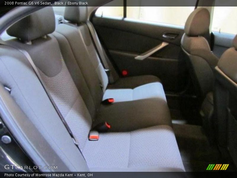 Black / Ebony Black 2008 Pontiac G6 V6 Sedan