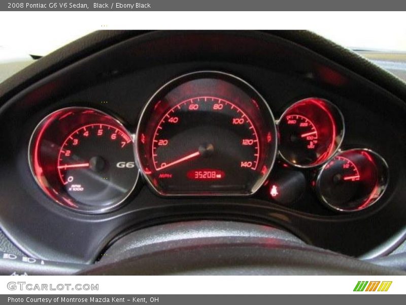 Black / Ebony Black 2008 Pontiac G6 V6 Sedan