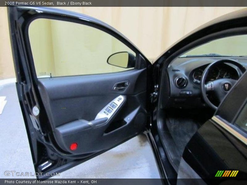 Black / Ebony Black 2008 Pontiac G6 V6 Sedan