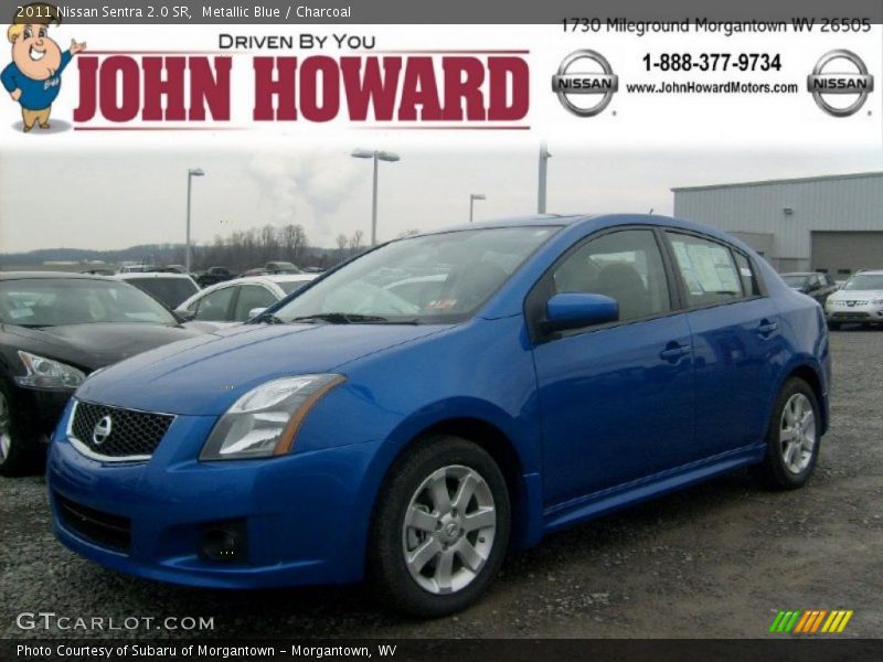Metallic Blue / Charcoal 2011 Nissan Sentra 2.0 SR