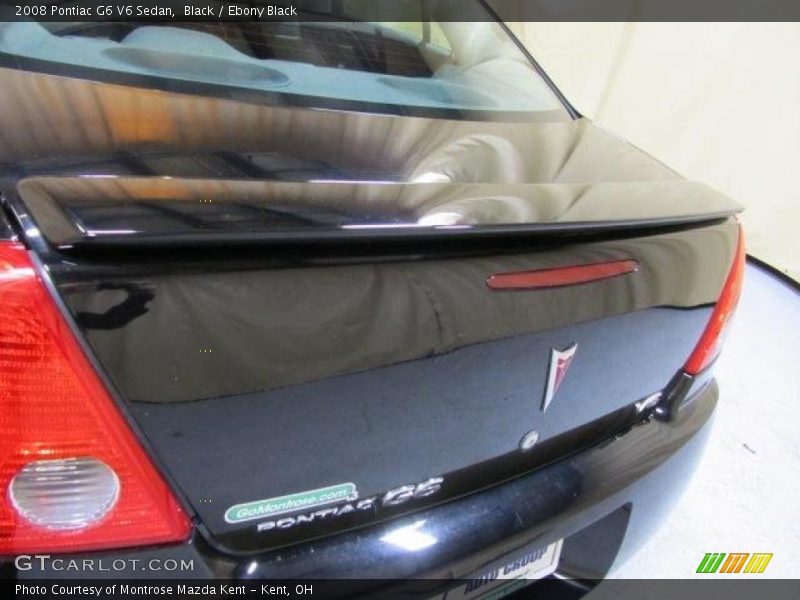 Black / Ebony Black 2008 Pontiac G6 V6 Sedan