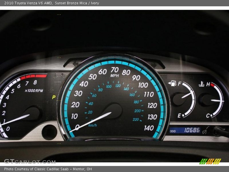  2010 Venza V6 AWD V6 AWD Gauges