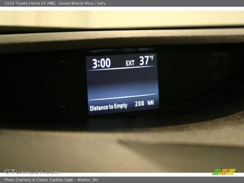 Sunset Bronze Mica / Ivory 2010 Toyota Venza V6 AWD