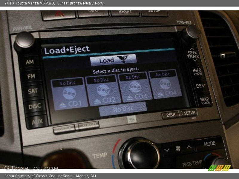 Sunset Bronze Mica / Ivory 2010 Toyota Venza V6 AWD