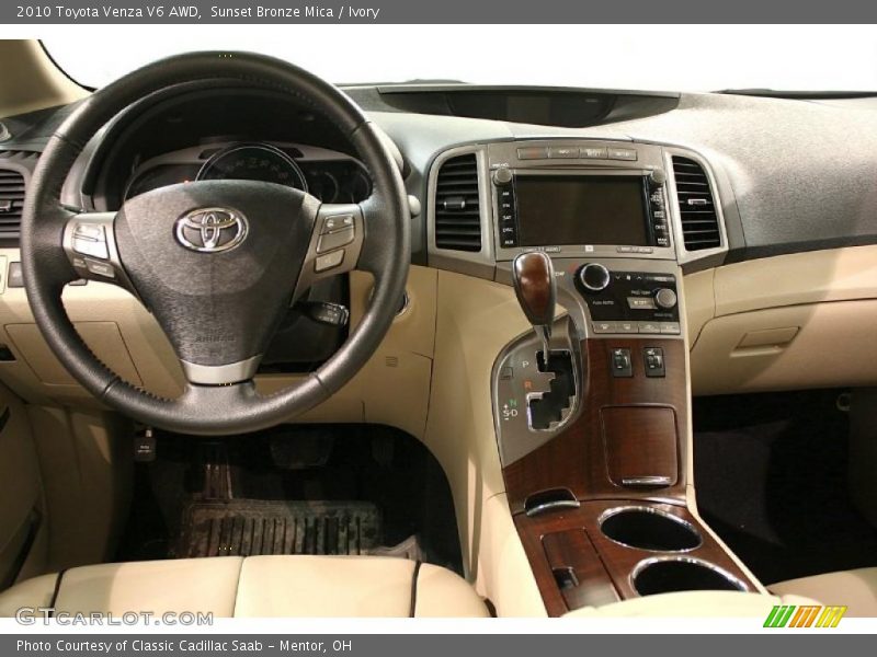 Sunset Bronze Mica / Ivory 2010 Toyota Venza V6 AWD
