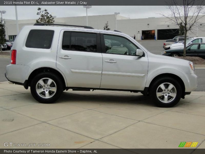 Alabaster Silver Metallic / Gray 2010 Honda Pilot EX-L