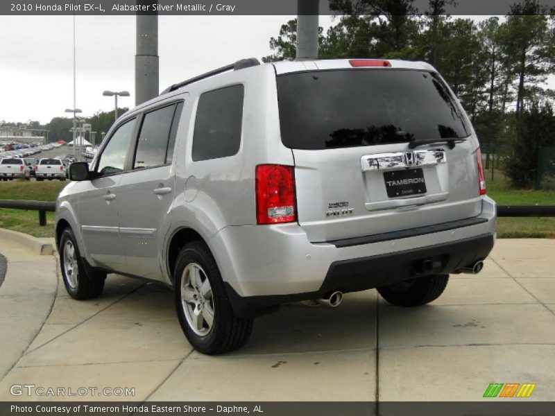 Alabaster Silver Metallic / Gray 2010 Honda Pilot EX-L