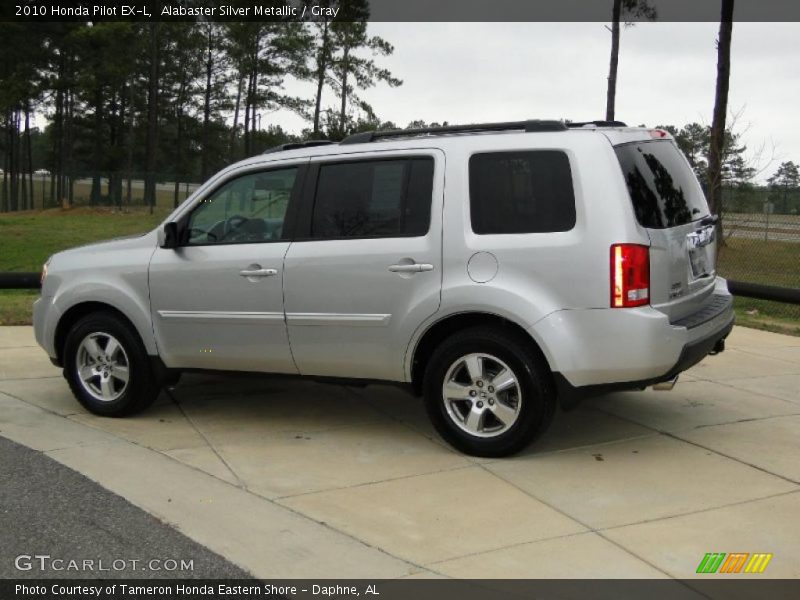 Alabaster Silver Metallic / Gray 2010 Honda Pilot EX-L