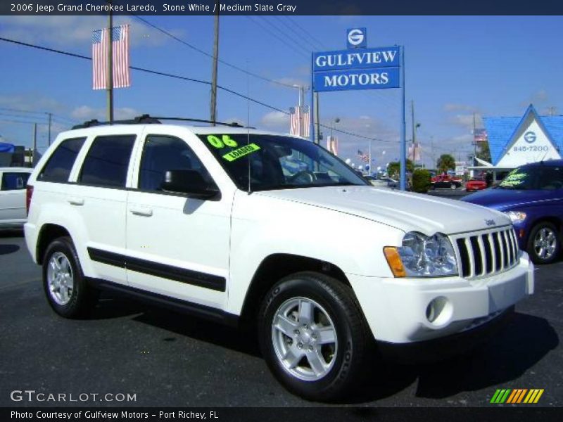 Stone White / Medium Slate Gray 2006 Jeep Grand Cherokee Laredo