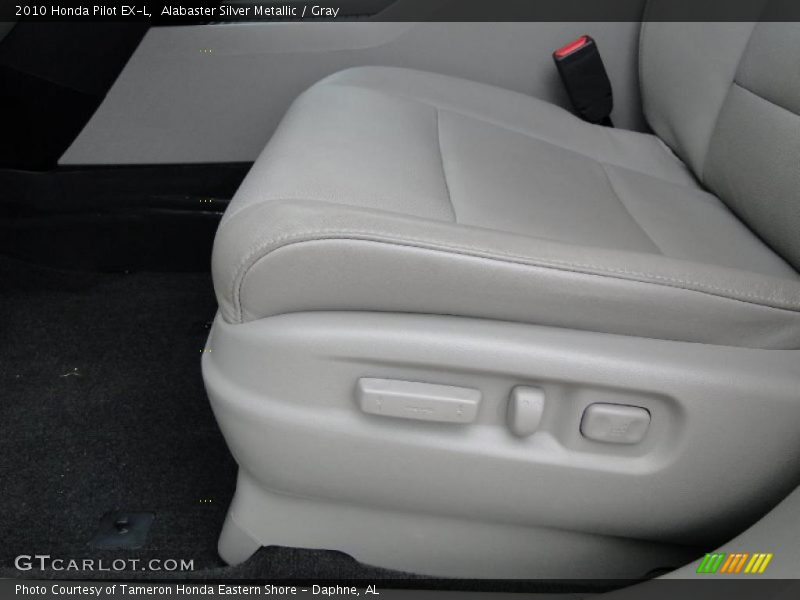 Alabaster Silver Metallic / Gray 2010 Honda Pilot EX-L