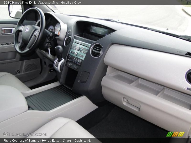Alabaster Silver Metallic / Gray 2010 Honda Pilot EX-L