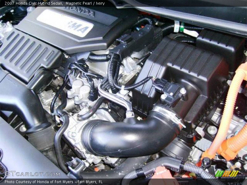 Magnetic Pearl / Ivory 2007 Honda Civic Hybrid Sedan