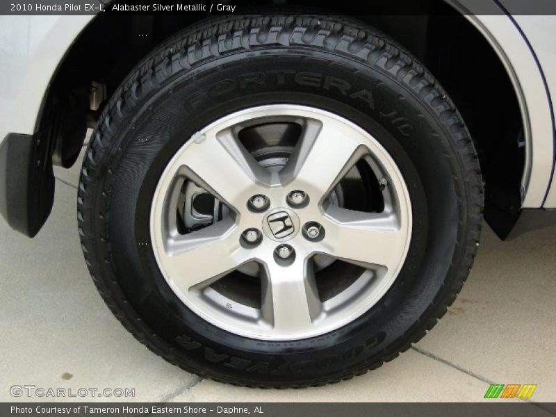 Alabaster Silver Metallic / Gray 2010 Honda Pilot EX-L