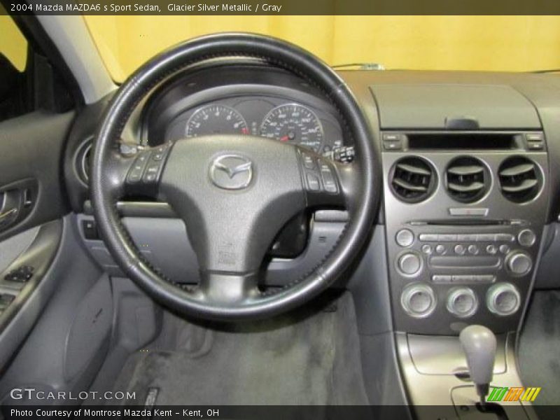 Glacier Silver Metallic / Gray 2004 Mazda MAZDA6 s Sport Sedan