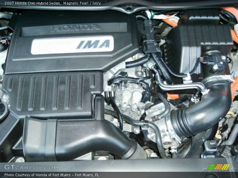 Magnetic Pearl / Ivory 2007 Honda Civic Hybrid Sedan