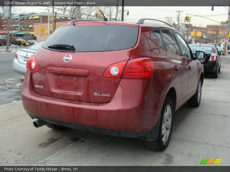 Venom Red Pearl / Black 2008 Nissan Rogue SL AWD