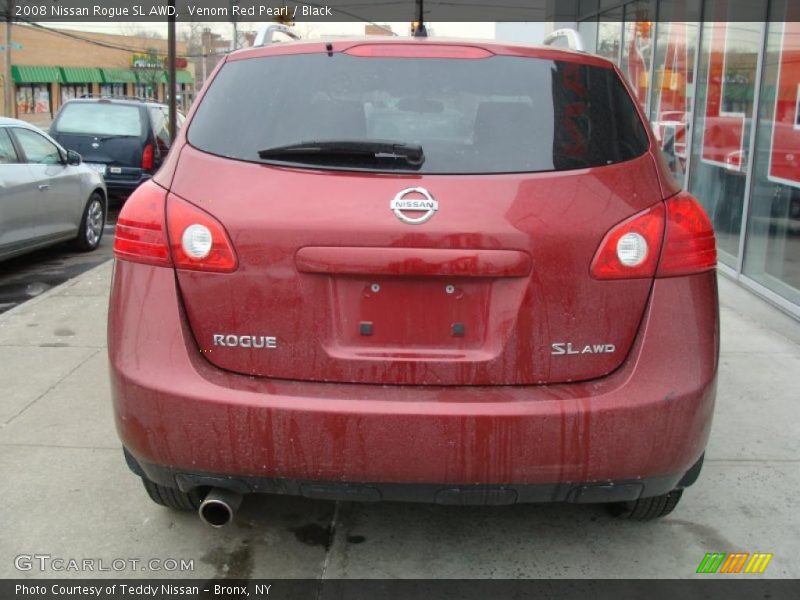 Venom Red Pearl / Black 2008 Nissan Rogue SL AWD