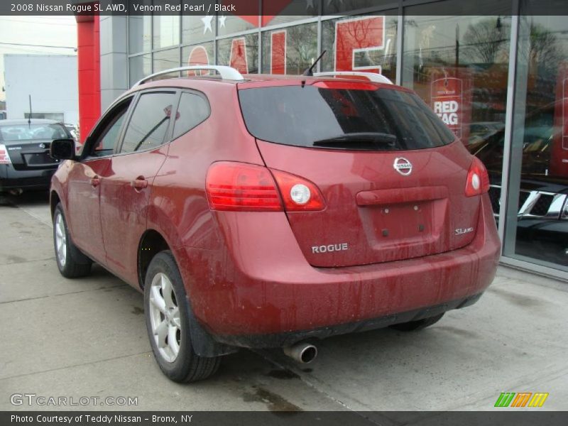 Venom Red Pearl / Black 2008 Nissan Rogue SL AWD
