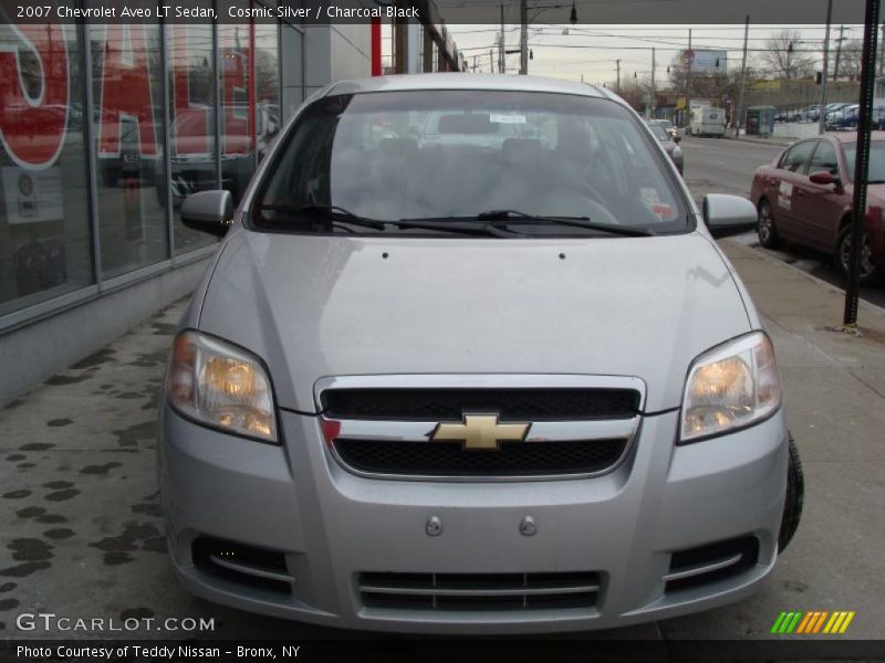 Cosmic Silver / Charcoal Black 2007 Chevrolet Aveo LT Sedan