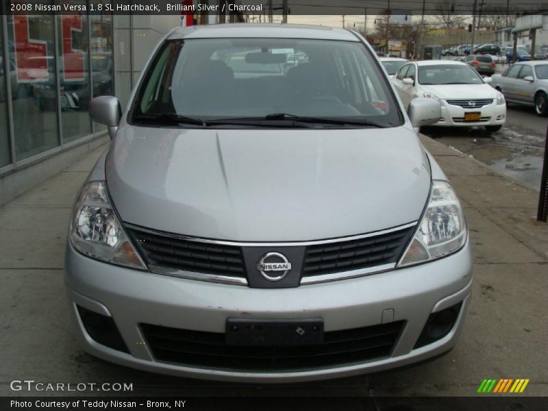 Brilliant Silver / Charcoal 2008 Nissan Versa 1.8 SL Hatchback