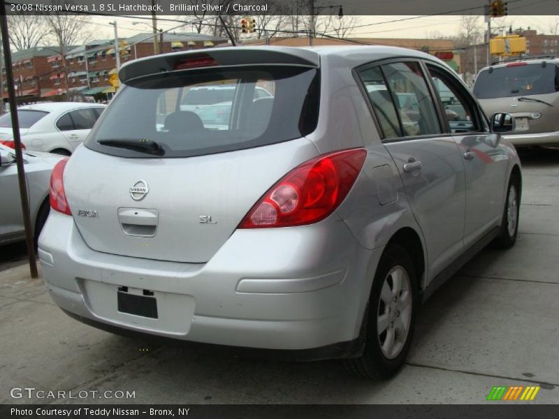 Brilliant Silver / Charcoal 2008 Nissan Versa 1.8 SL Hatchback