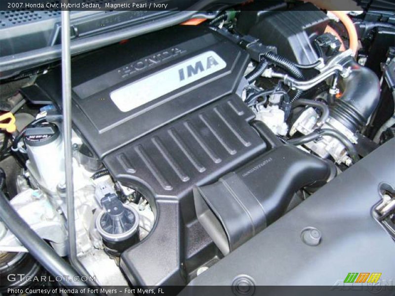 Magnetic Pearl / Ivory 2007 Honda Civic Hybrid Sedan