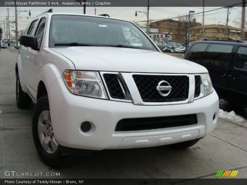 Avalanche White / Graphite 2008 Nissan Pathfinder S 4x4