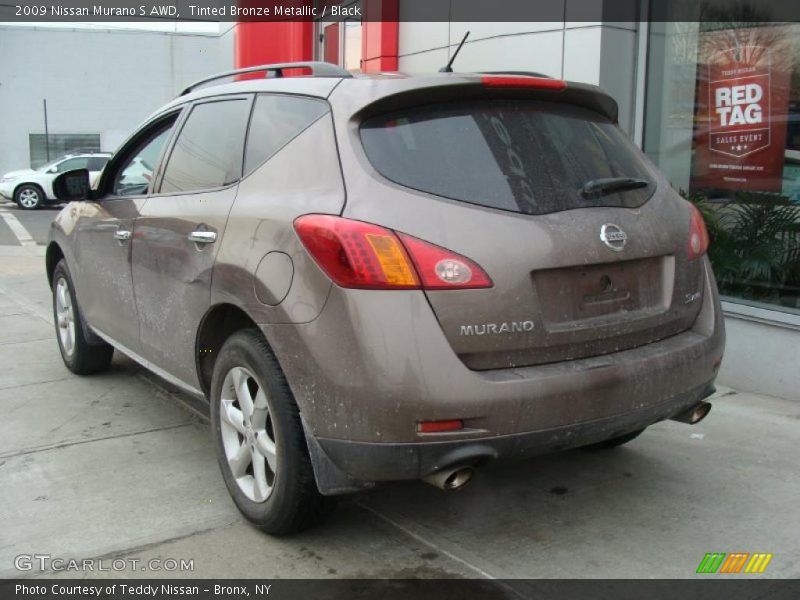 Tinted Bronze Metallic / Black 2009 Nissan Murano S AWD