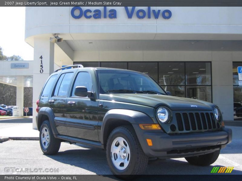 Jeep Green Metallic / Medium Slate Gray 2007 Jeep Liberty Sport