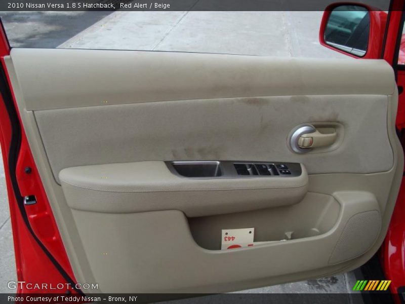 Red Alert / Beige 2010 Nissan Versa 1.8 S Hatchback