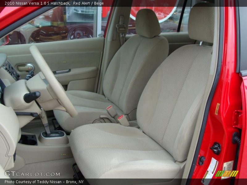 Red Alert / Beige 2010 Nissan Versa 1.8 S Hatchback