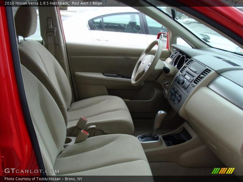 Red Alert / Beige 2010 Nissan Versa 1.8 S Hatchback