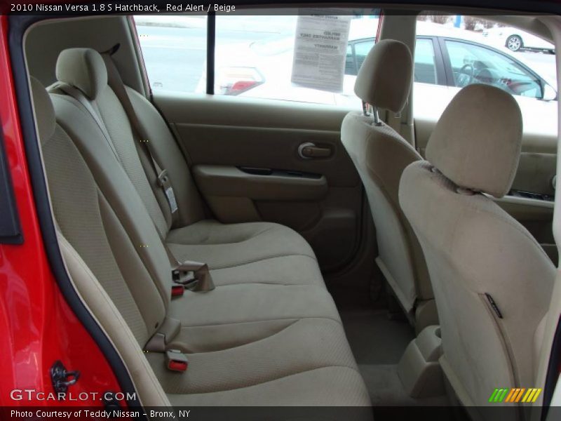 Red Alert / Beige 2010 Nissan Versa 1.8 S Hatchback
