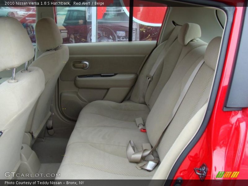 Red Alert / Beige 2010 Nissan Versa 1.8 S Hatchback