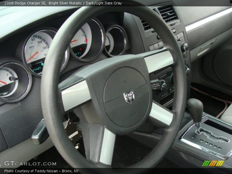 Bright Silver Metallic / Dark/Light Slate Gray 2008 Dodge Charger SE