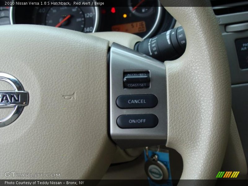 Red Alert / Beige 2010 Nissan Versa 1.8 S Hatchback