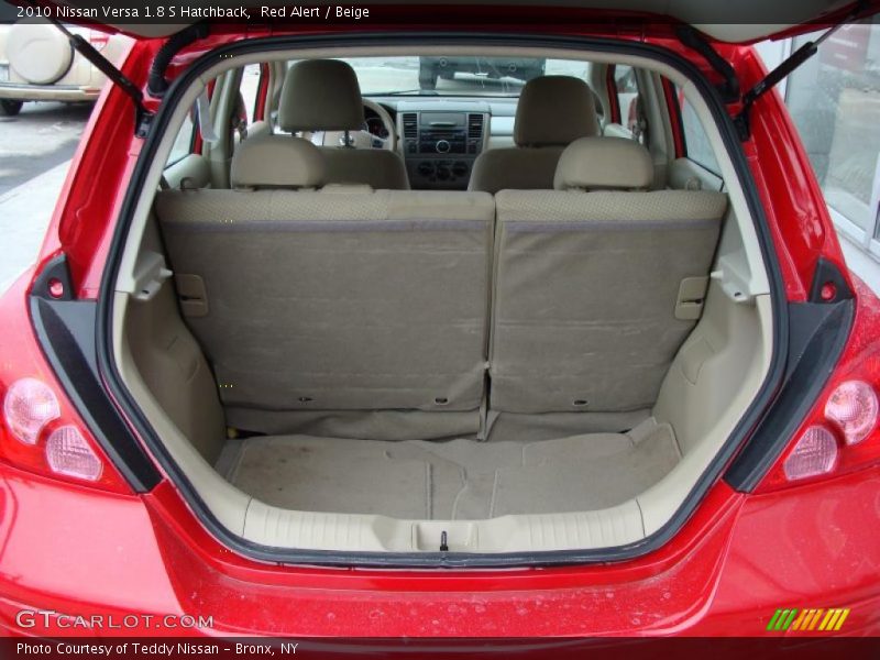 Red Alert / Beige 2010 Nissan Versa 1.8 S Hatchback