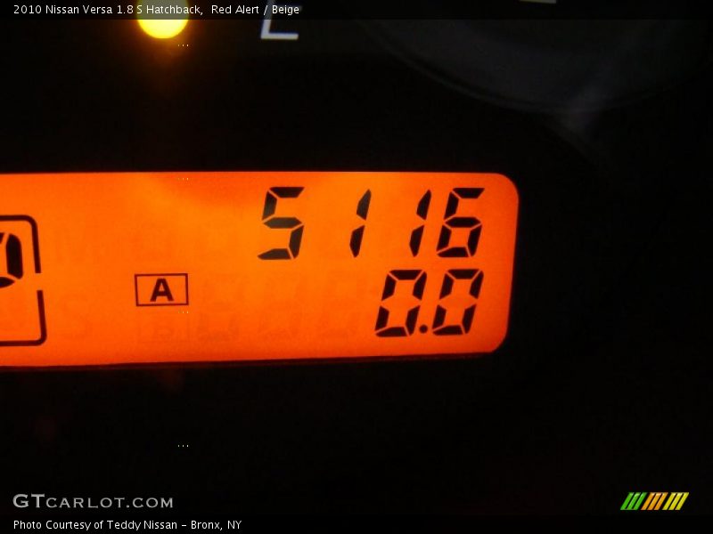 Red Alert / Beige 2010 Nissan Versa 1.8 S Hatchback