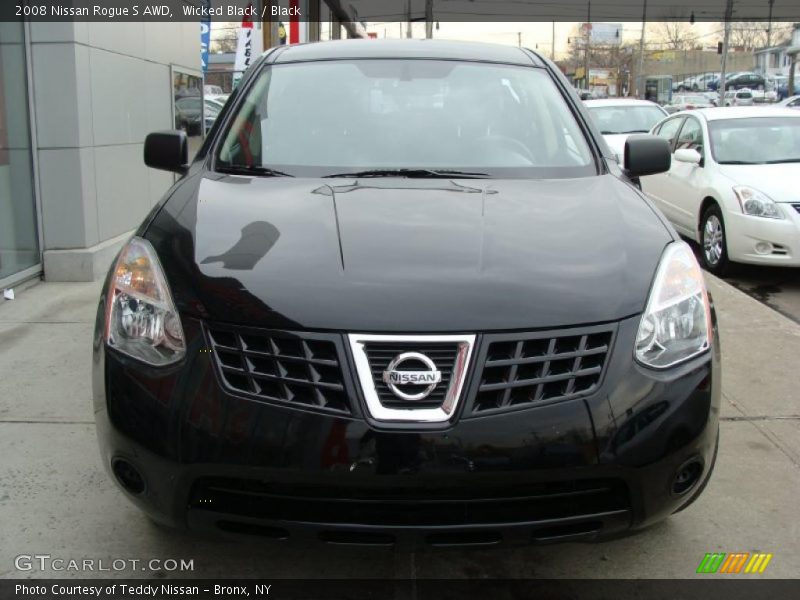 Wicked Black / Black 2008 Nissan Rogue S AWD