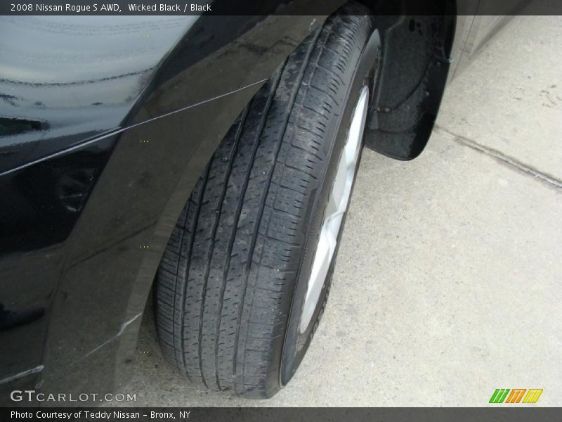 Wicked Black / Black 2008 Nissan Rogue S AWD