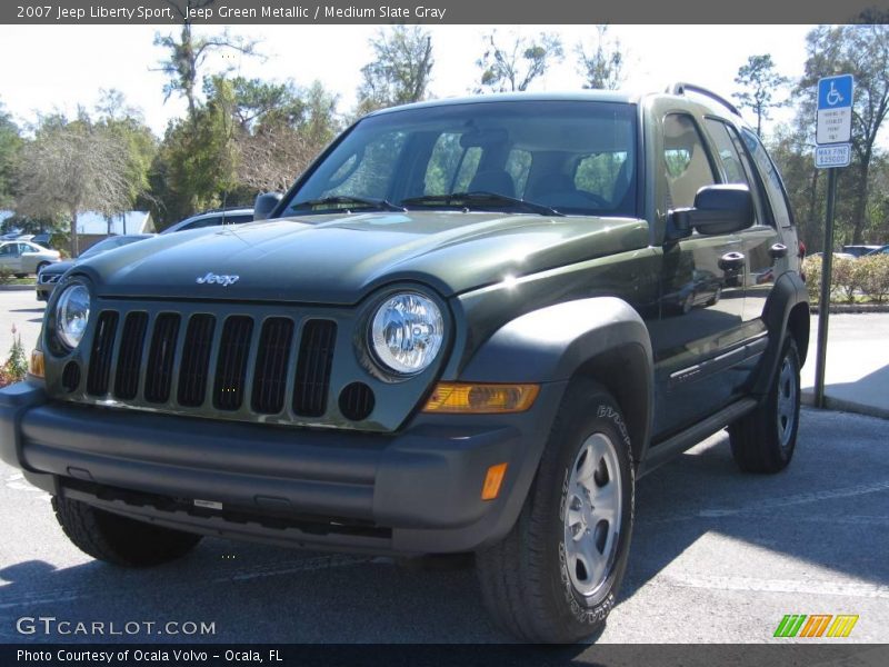 Jeep Green Metallic / Medium Slate Gray 2007 Jeep Liberty Sport