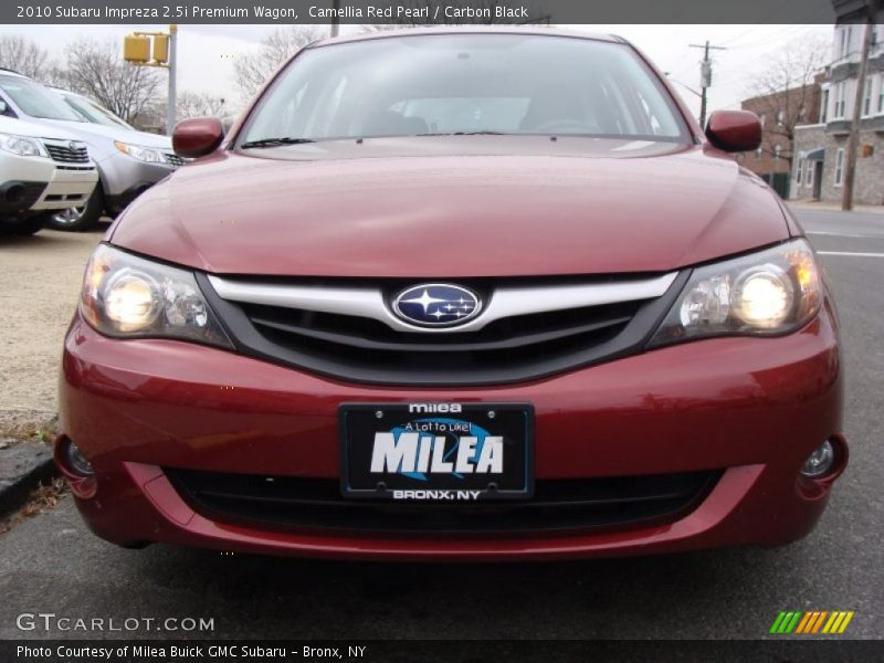 Camellia Red Pearl / Carbon Black 2010 Subaru Impreza 2.5i Premium Wagon